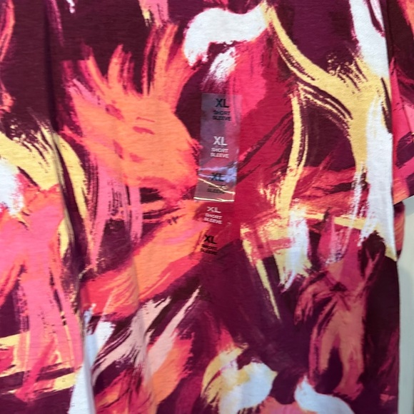 Karen Scott Short Sleeve Tee Size XL NWT - Picture 3 of 6